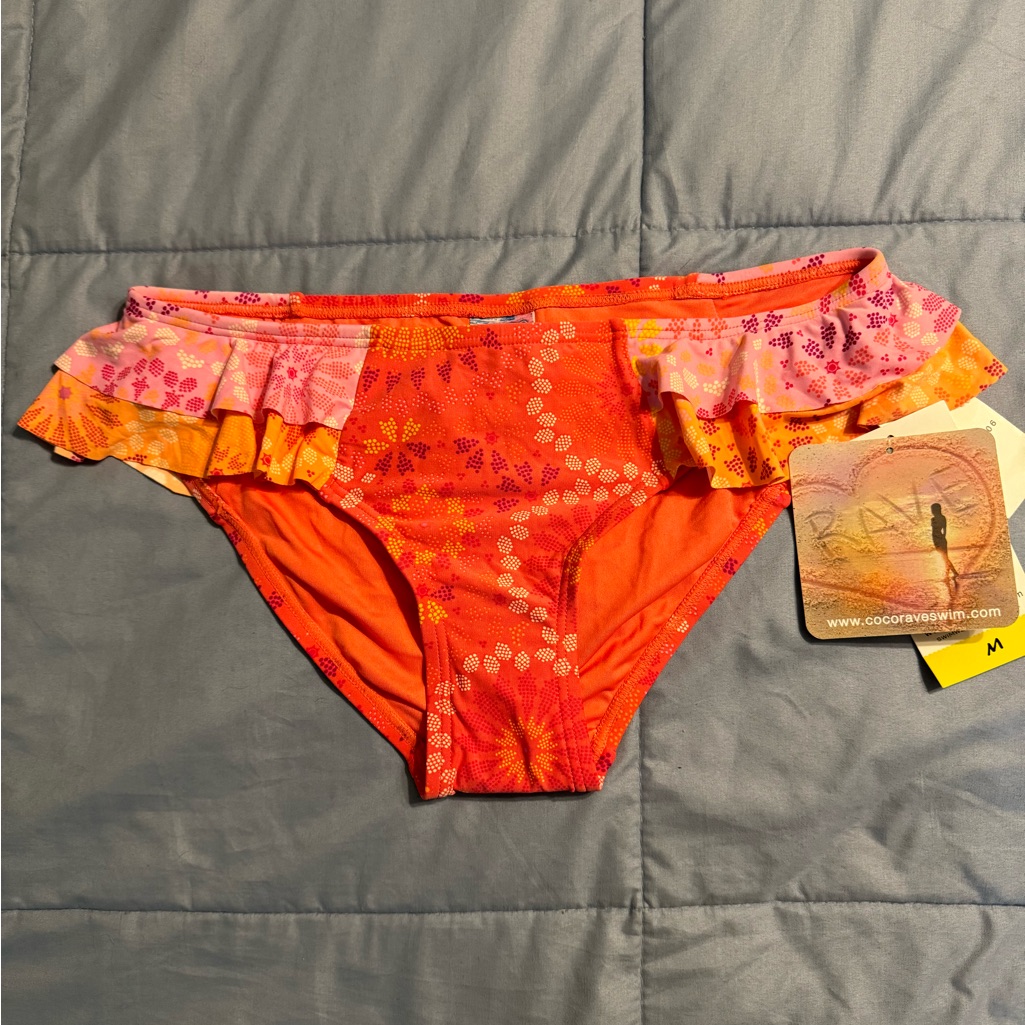 Coco Rave Side Ruffle Bikini Bottom Nwt